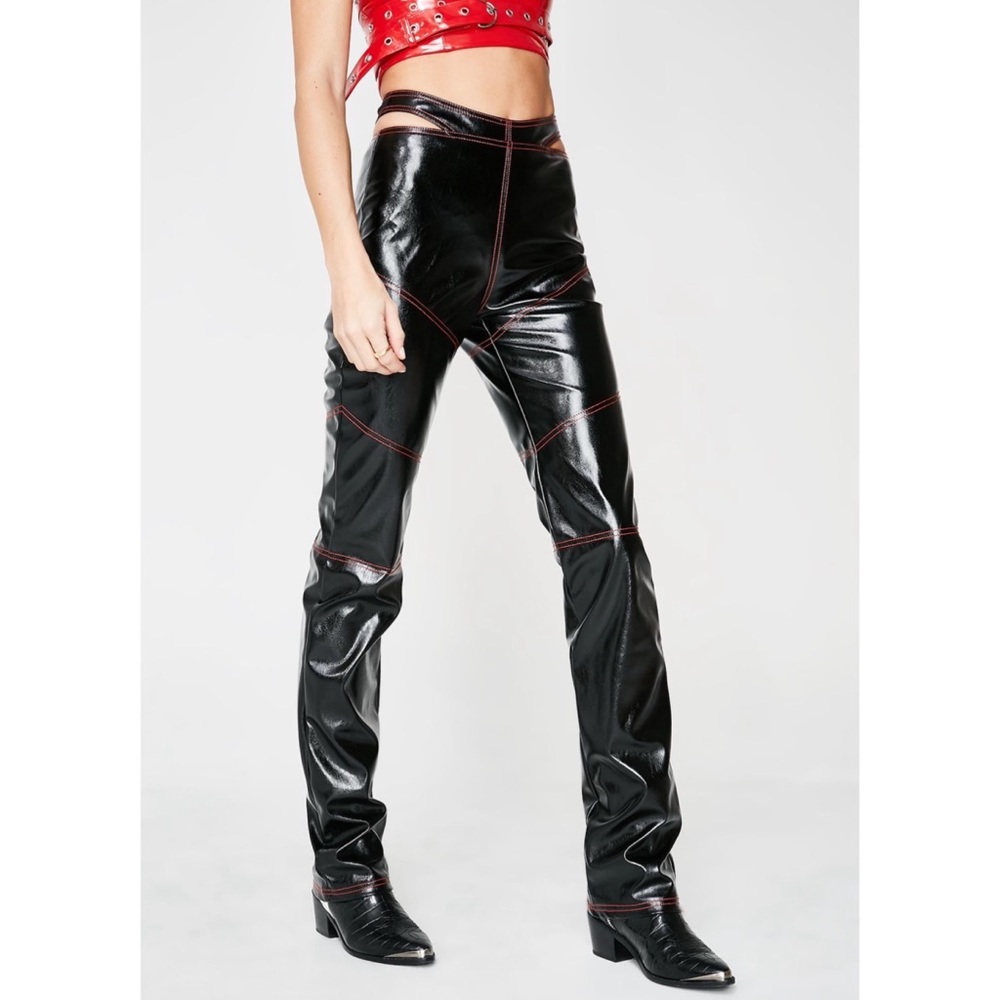 SOLD I.AM.GIA Paris black faux leather pants XS